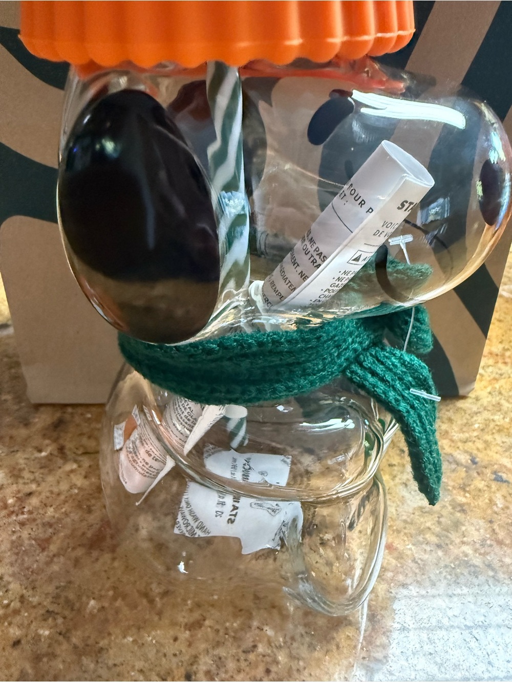 Starbucks Limited Edition Snoopy Glass Cup and Pin Set - Picture 4 of 16